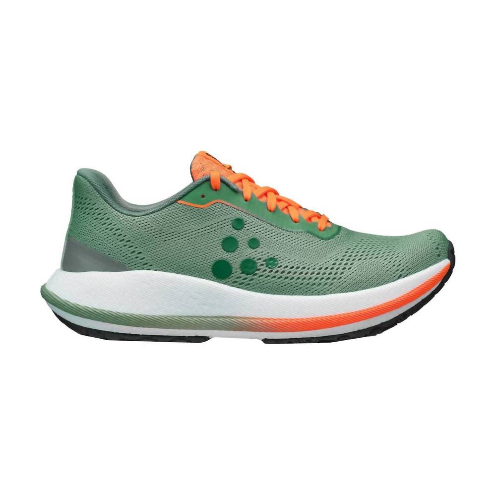 NEW CRAFT men's pacer 2 running shoes in thyme/atlant